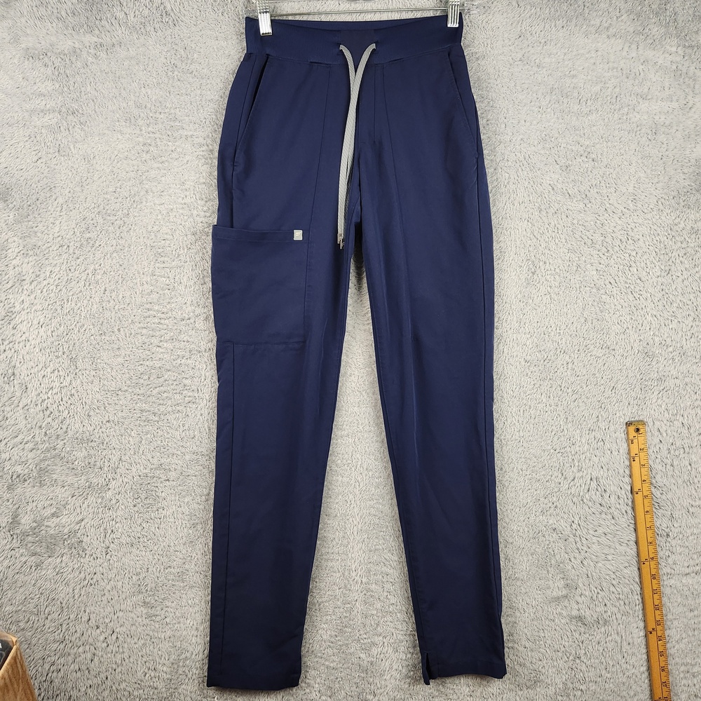 Fabletics Pants Womens 2XS Tall Blue Feel Good Performance Joggers Yoga Gym Logo